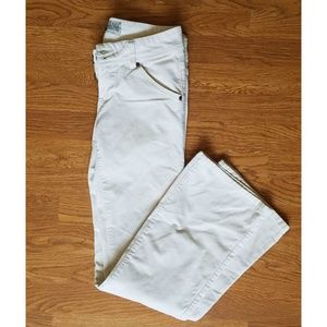 Guess Low Velvet Boot cut Jean in off-white